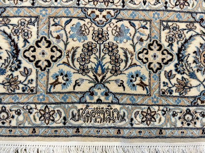 6'9"x10'2" Extra Fine Hand-Knotted Wool & Silk Habibian Naine Rug - Area Carpet