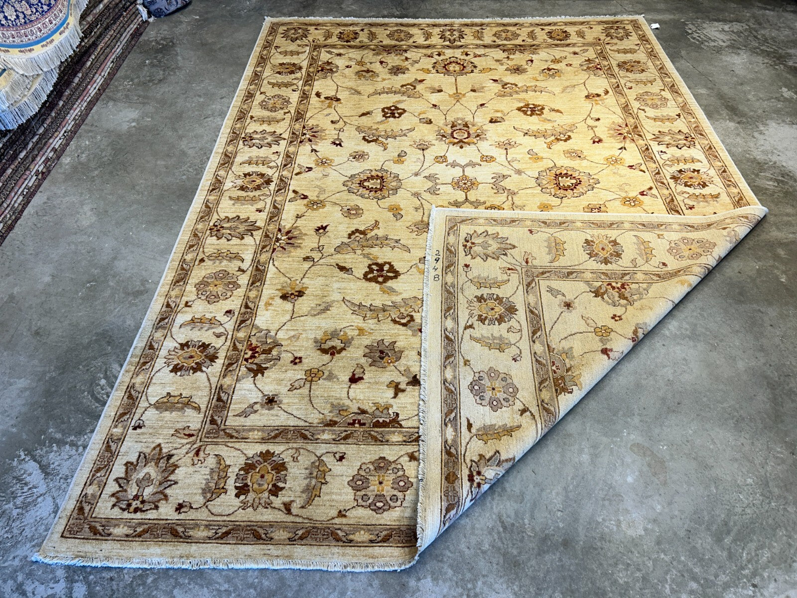 8'10"x12' Hand-Knotted 100% Wool Pile Oriental Rug