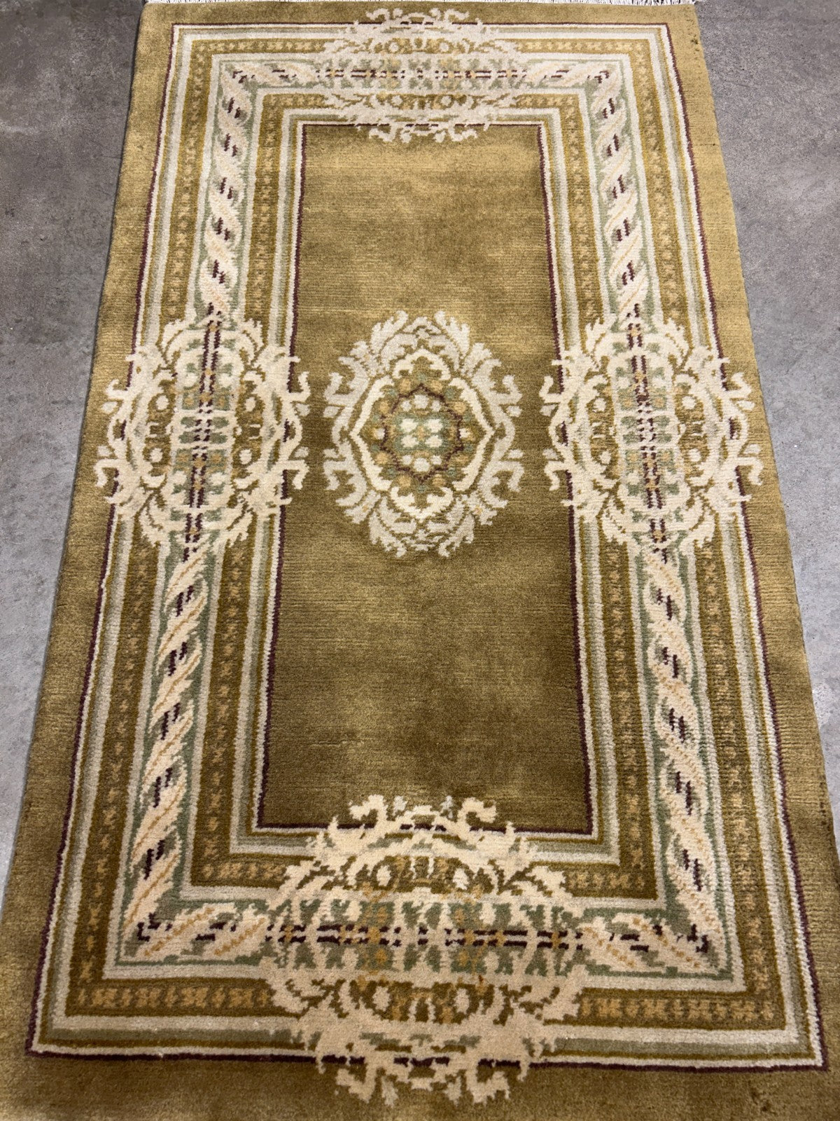 2'11"x5'1" Hand-Knotted 100% Wool Pile Oriental Area Rug - Carpet