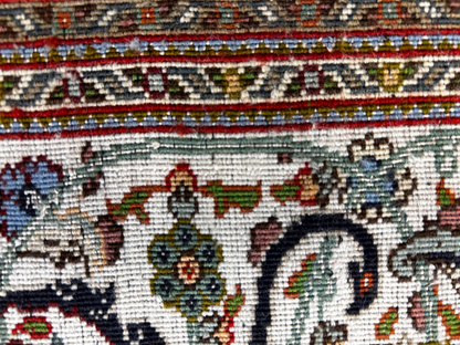 8'4"x11'2" Fine Hand-Knotted 100% Wool Pile Tabrize Fish Style Rug - Carpet