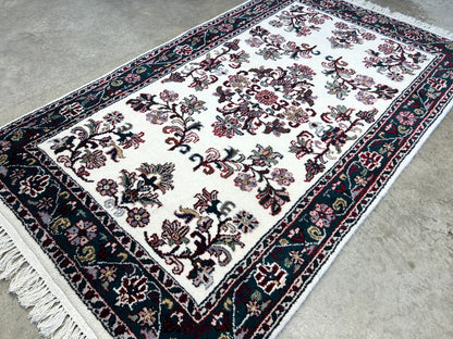 3'x5'1" Hand-Knotted 100% Wool Pile All-Over Kashane Design Area Rug