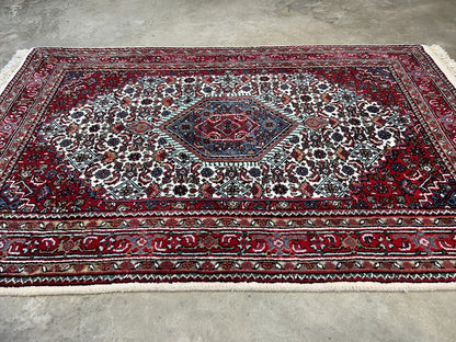 3'10"x5'10" Hand-Knotted 100% Wool Pile Indobijar Area Rug - Carpet