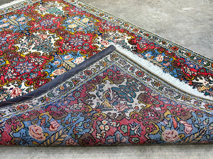 3'5"x5'2" Hand-Knotted 100% Lamb Wool Bakhtiarie Carpet - Area Rug