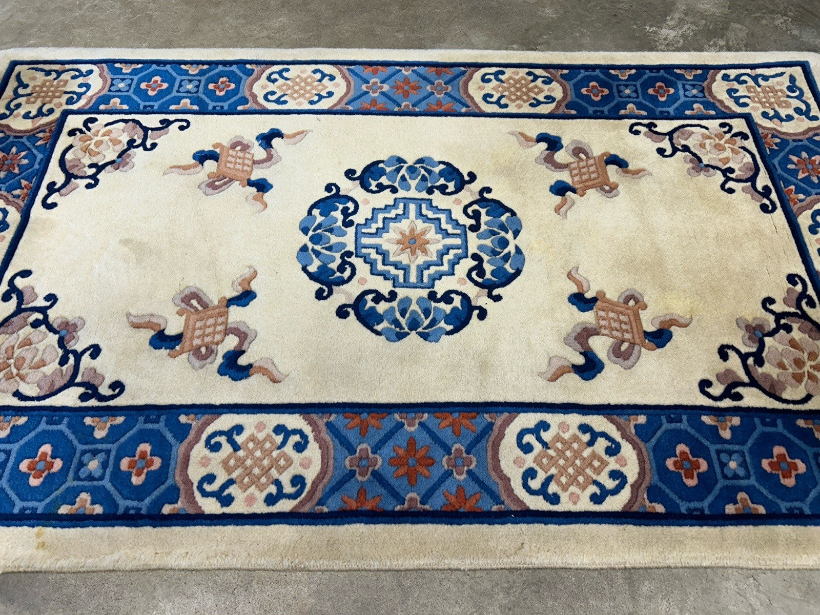 3’1”x5’2” Hand-Knotted 100% Wool Pile Oriental Area Rug - Carpet