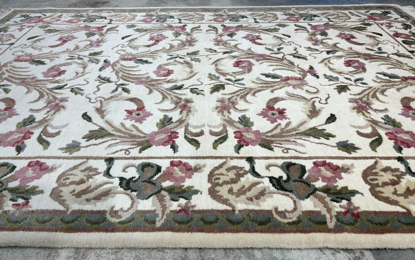 6'x9' Hand-Knotted 100% Wool Pile Art Deco Carpet - Area Rug