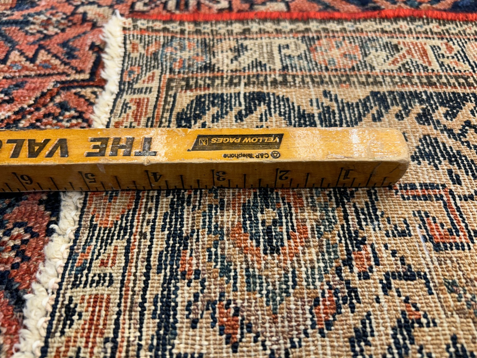 5'1"x6'1" Antique Hand-Knotted 100% Wool Pile Sennehe Area Rug - Carpet