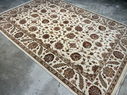 5'8"x8'2" Hand-Knotted 100% Wool Pile Arut Carpet - Area Rug
