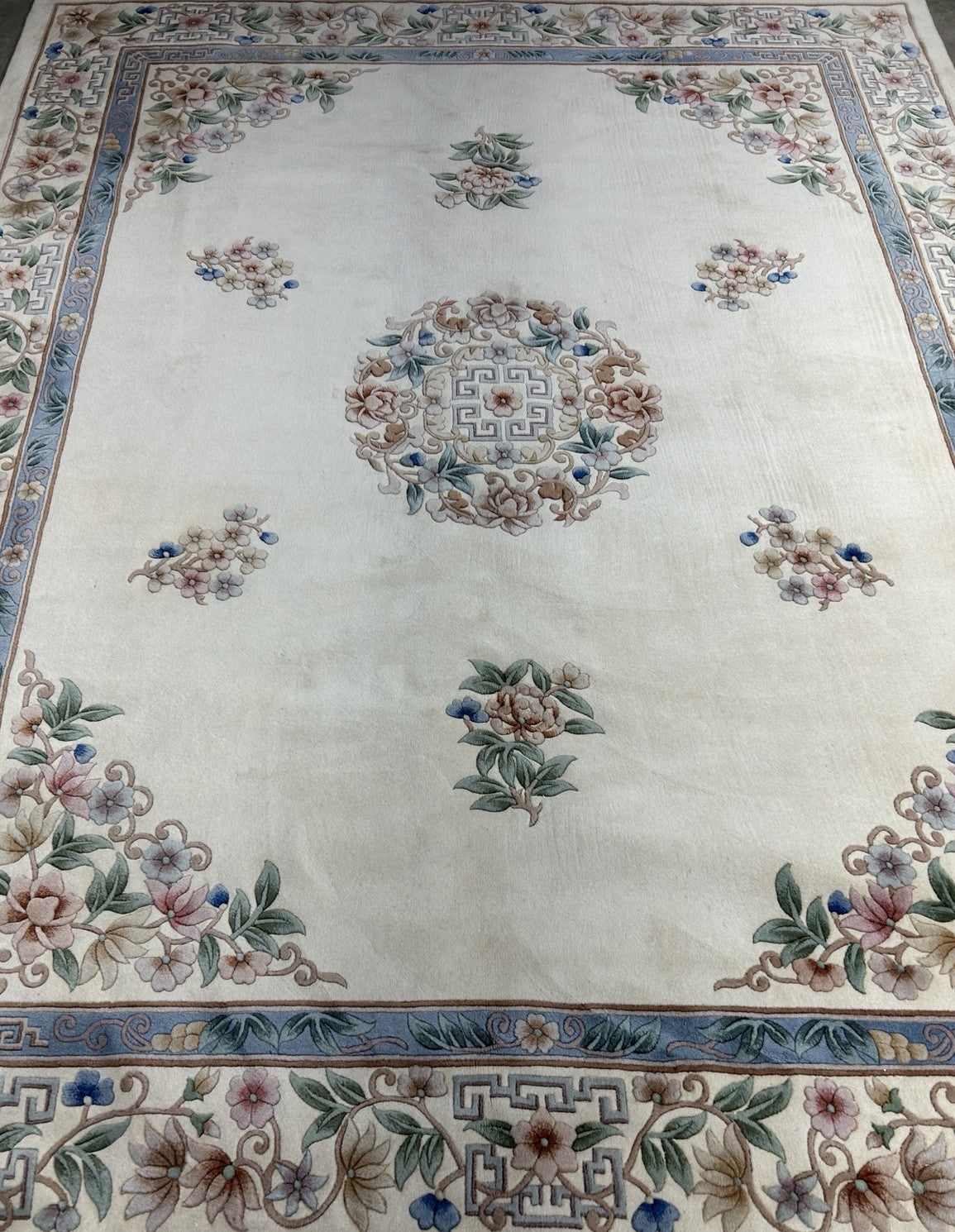 7’10”x10’1” Hand-Knotted 100% Wool Pile Oriental Area Rug - Carpet