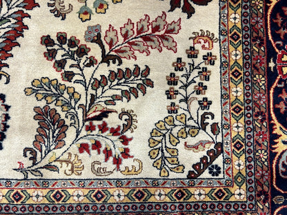 8'8"x11'8" Hand-Knotted 100% Lamb Wool Sarouke Design Carpet - Area Rug