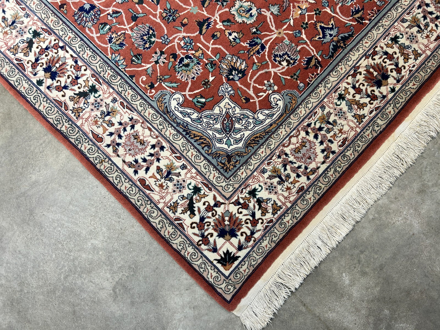 6'0"x9'1" Hand-Knotted 100% Wool Pile SinoPersian Carpet - Area Rug