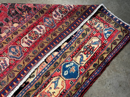 5'4" x 10'5" Hand-Knotted 100% Wool Pile Nahavande Area Rug