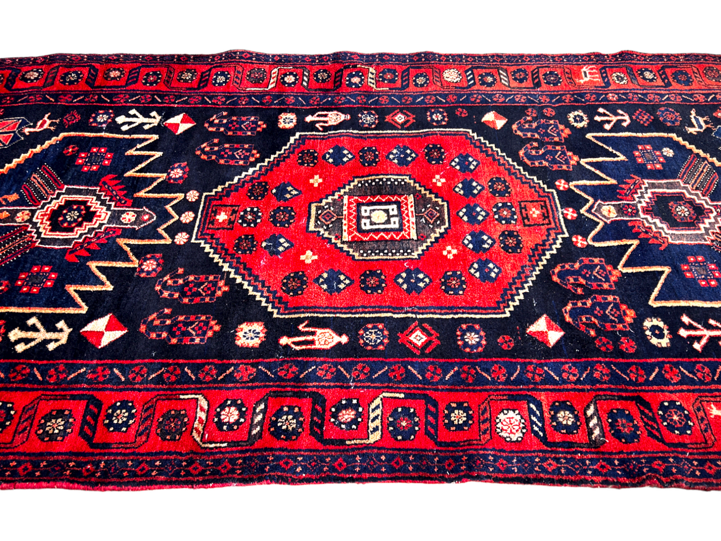 4'7" x 9'5" Hand-Knotted 100% Wool Carpet - Bidjare Area Rug