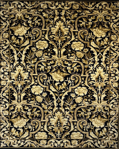 8’x10’ Hand-Knotted 100% Wool Pile Oriental Area Rug - Carpet