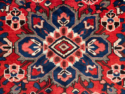 10'2"x13'1" Hand-Knotted 100% Wool Pile Bakhtiarie Rug