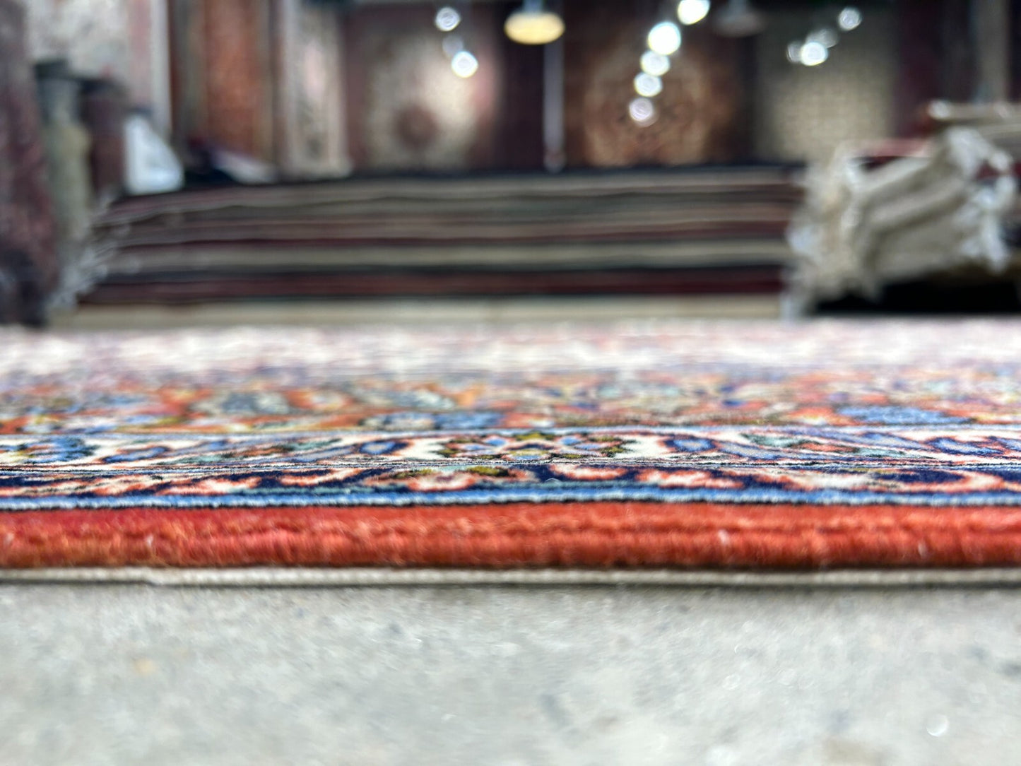 6'9"x9'10" Extra Fine Hand-Knotted Wool & Silk Isfahane Seirafian Rug