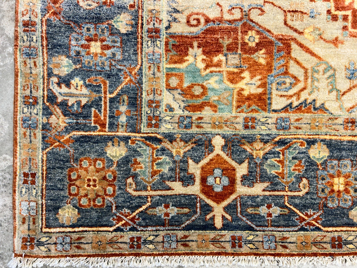 8'10" x 11'8" Hand-Knotted 100% Wool Carpet - Herize Design Area Rug