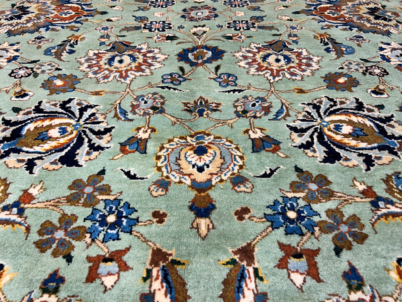 10'6"x14'6" Hand-Knotted 100% Wool Pile Kashane Rug