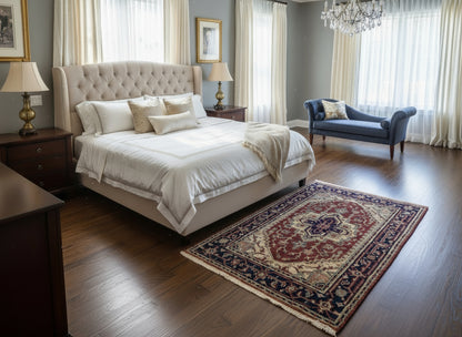 3’1"x5’1" Hand-Knotted 100% Wool Indoserapi Area Rug - Carpet