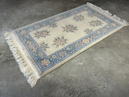 3’x5’ Hand-Knotted 100% Wool Pile Oriental Area Rug - Carpet
