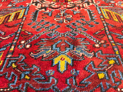 8'2"x10'11" Collector Antique 100% Wool Pile Herize Rug