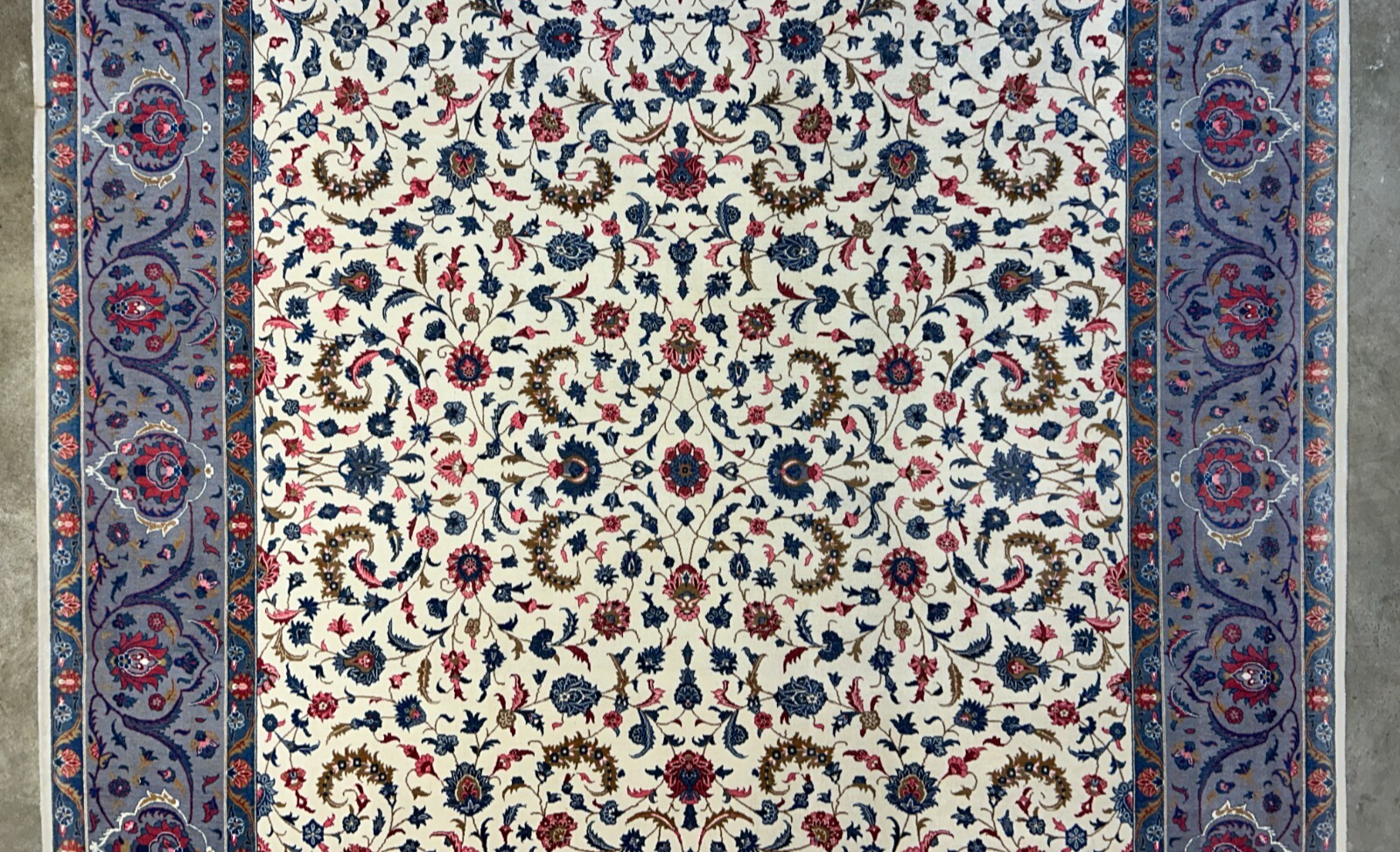 9'2"x12'1" Hand-Knotted 100% Wool Pile Oriental Rug