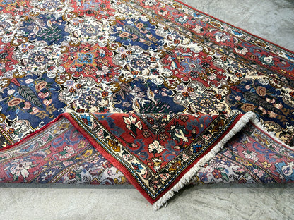 6'7"x10'4" Hand-Knotted 100% Lamb Wool Bakhtiarie Carpet - Area Rug