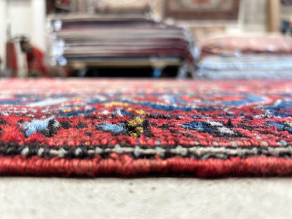 8'2"x10'11" Collector Antique 100% Wool Pile Herize Rug