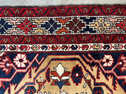 4'6"x7'4" Hand-Knotted 100% Wool Pile Herize Area Rug - Carpet