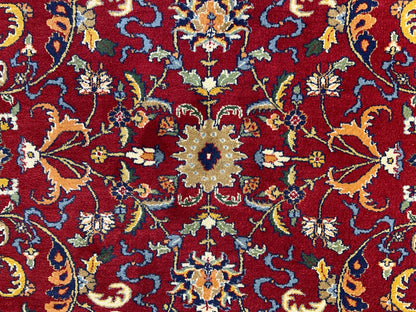 7'11"x9'7" Hand-Knotted 100% Wool Pile Qume Rug