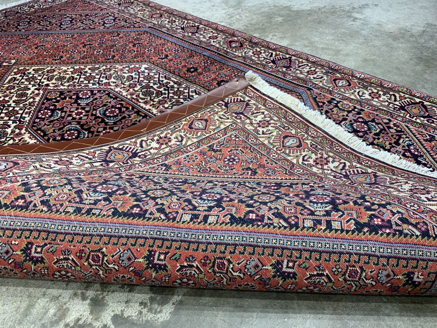 3'8"x5'9" Hand-Knotted 100% Wool Pile Bijare Carpet - Area Rug