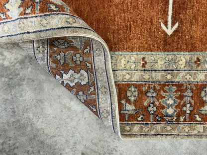 7’10”x9’11” Hand-Knotted 100% Wool Pile Indoserapi Area Rug - Carpet