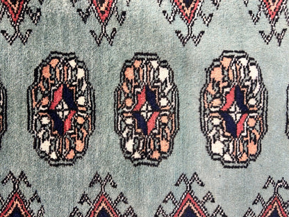 9'2"x12'2" Hand-Knotted 100% Wool Pile Bokhara Design Carpet - Area Rug