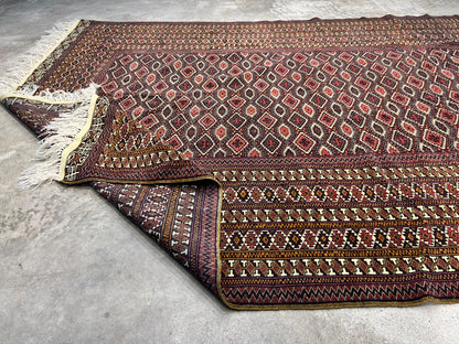 6'3"x9'2" Hand-Knotted 100% Wool Carpet - Bokhara Area Rug