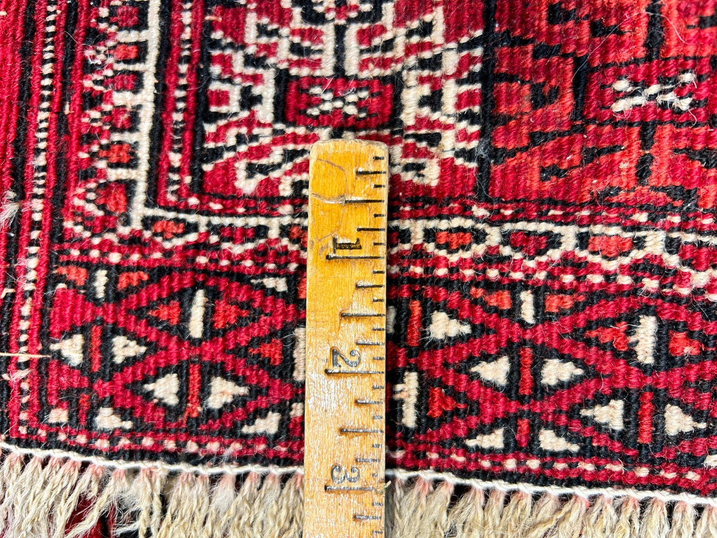 3'x4'2" Hand-Knotted 100% Wool Pile Turkaman Bokhara Rug