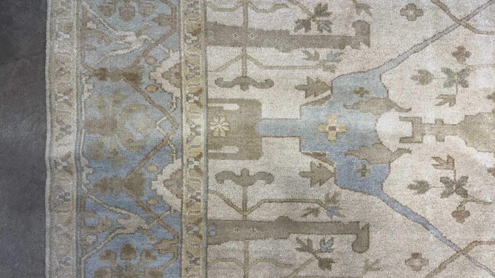 8'x10' Hand-Knotted 100% Lamb Wool Oushak Carpet - Area Rug