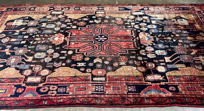 5'3" x 9'11" Hand-Knotted 100% Lamb Wool Pile Nahavande Area Rug - Carpet