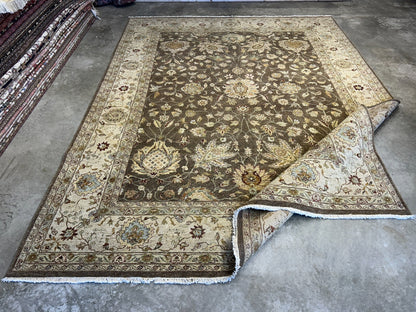 9'x12' Hand-Knotted 100% Wool Pile Agra Rug