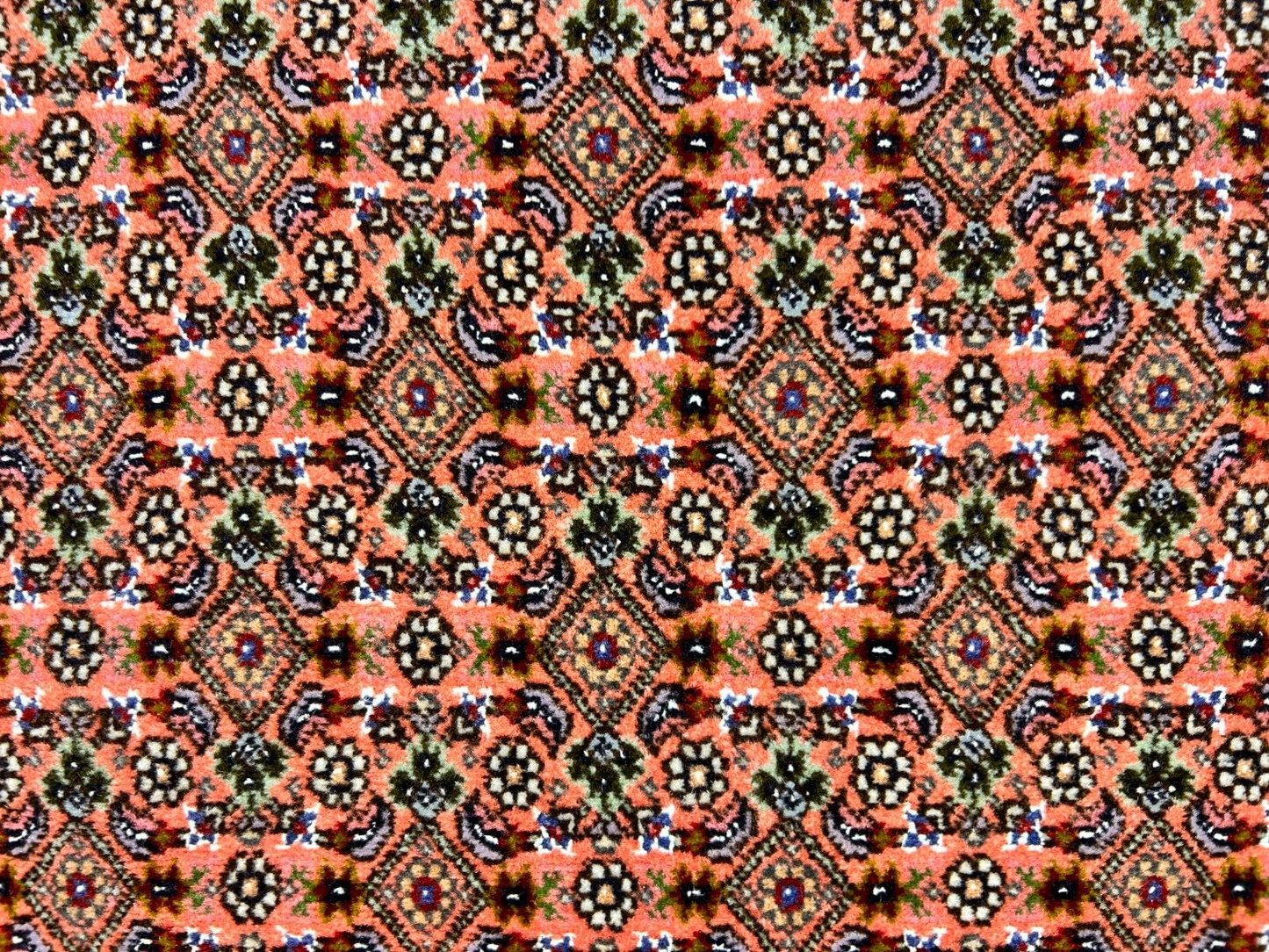 6'10"x10'1" Fine Hand-Knotted Wool & Silk Blend Tabrize Mahi Carpet - Area Rug