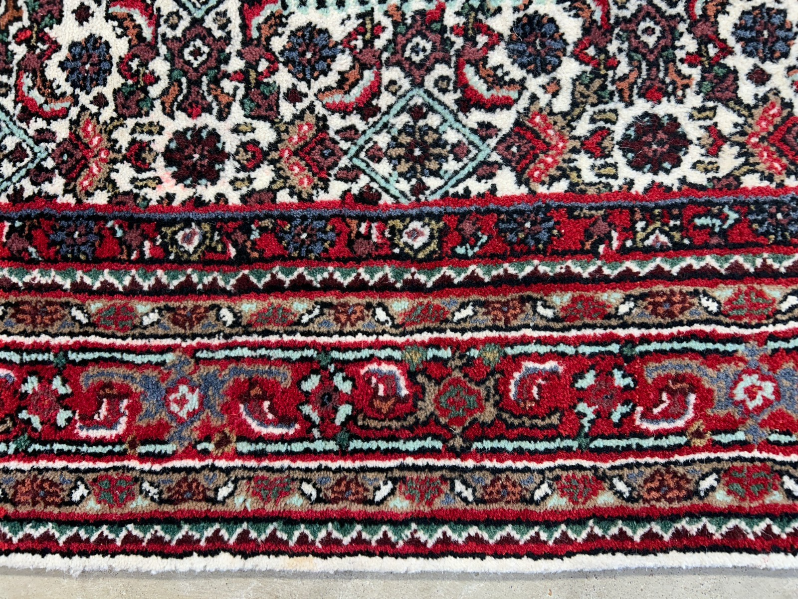 3'10"x5'10" Hand-Knotted 100% Wool Pile Indobijar Area Rug - Carpet