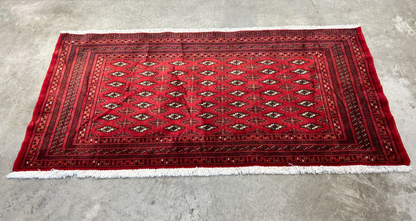 2'5"x4'9" Hand-Knotted 100% Wool Persiane Turkamane Area Rug