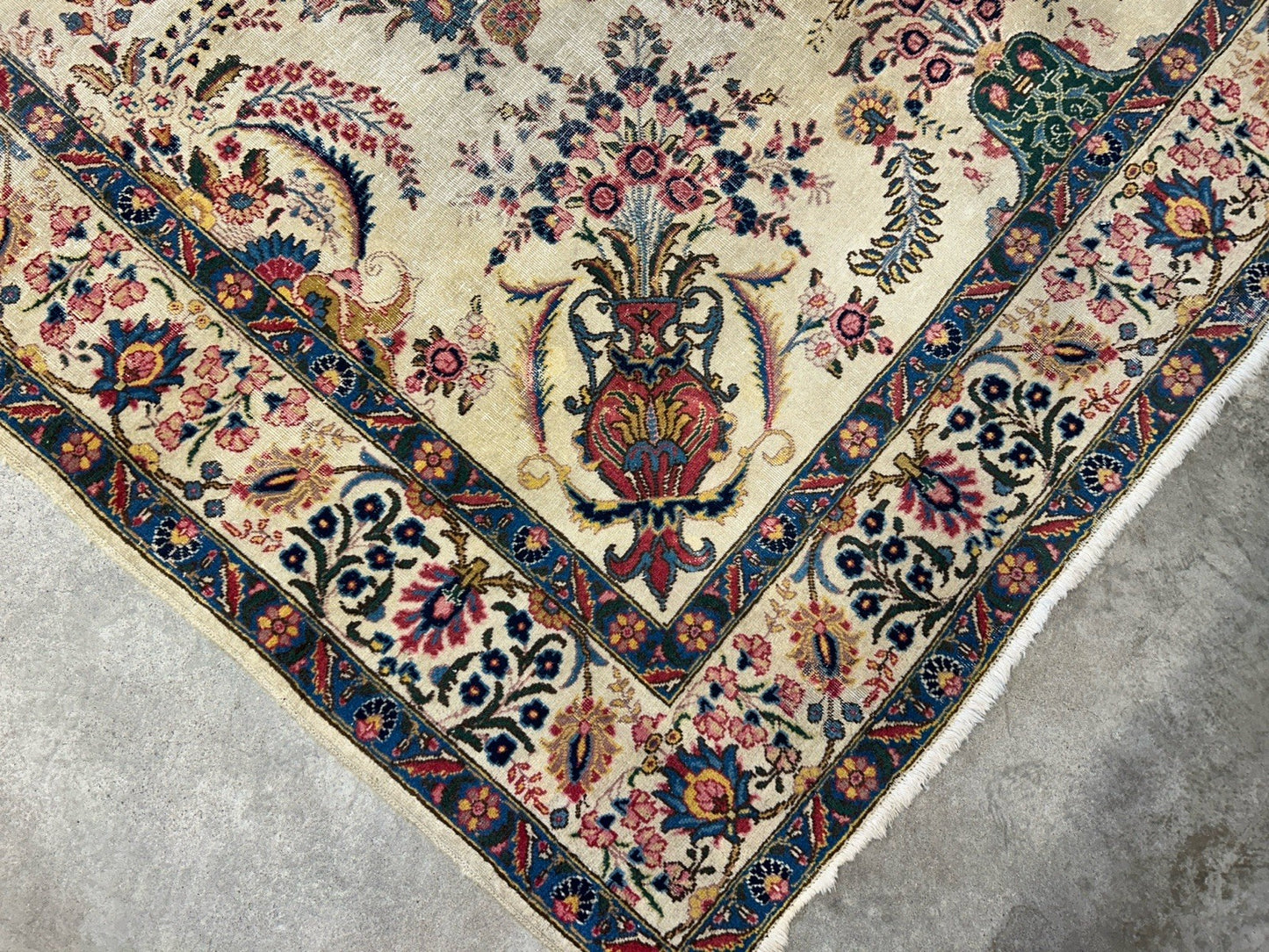 7’8”x10’8” Antique Hand-Knotted 100% Wool Pile Tabrize Area Rug - Carpet