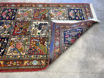 3'5"x5'2" Hand-Knotted 100% Lamb Wool Bakhtiarie Carpet - Area Rug