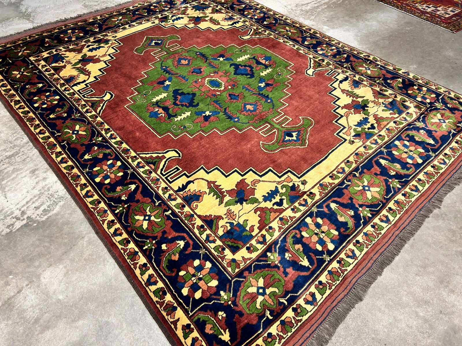 6'6"x 8'3" Hand-Knotted 100% Lamb Wool Carpet - Afghan Area Rug