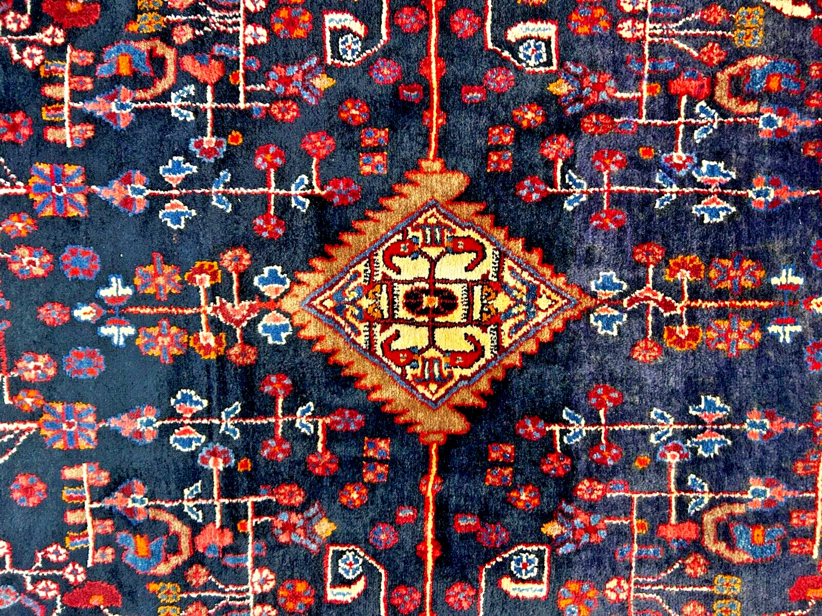 5'5" x 10'4" Hand-Knotted 100% Wool Pile Nahavande Area Rug