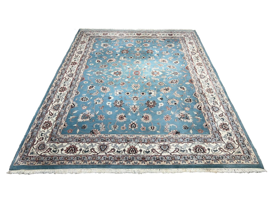 9'x12' Hand-Knotted 100% Wool Pile Kashane Design Carpet - Area Rug