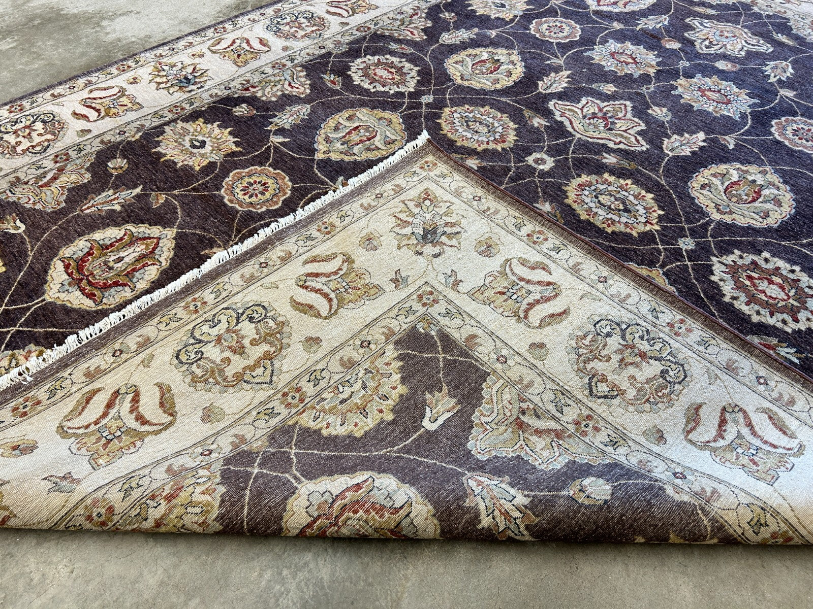 9'x12' Hand-Knotted 100% Wool Pile Lilian Design Carpet - Area Rug