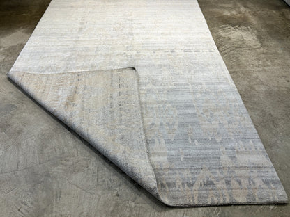 6'x8'11" Hand-Knotted 100% Wool Pile Modern Rug