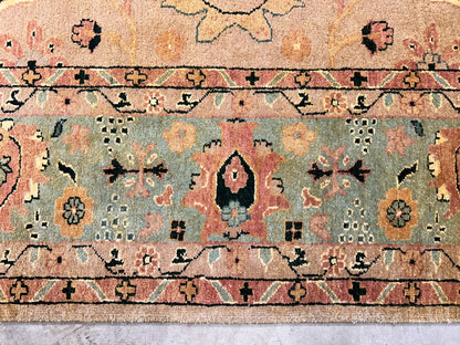 9'x12' Hand-Knotted 100% Wool Pile Hamadane Design Carpet - Area Rug