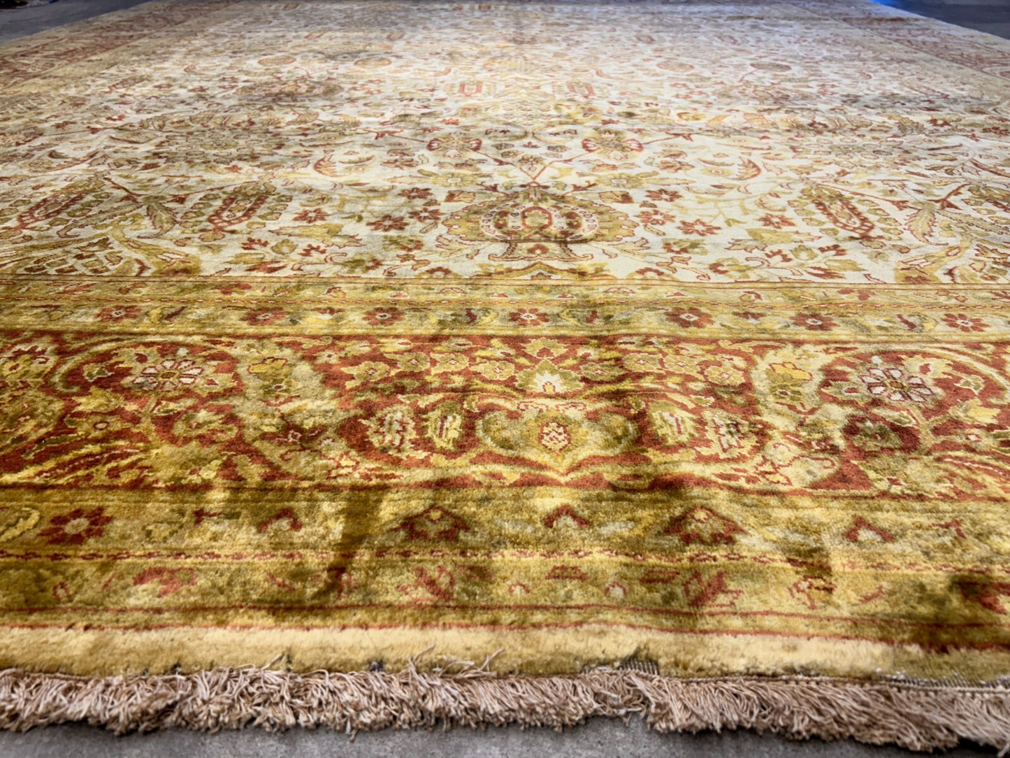9'x11'9" Hand-Knotted 100% Wool Pile Oriental Rug