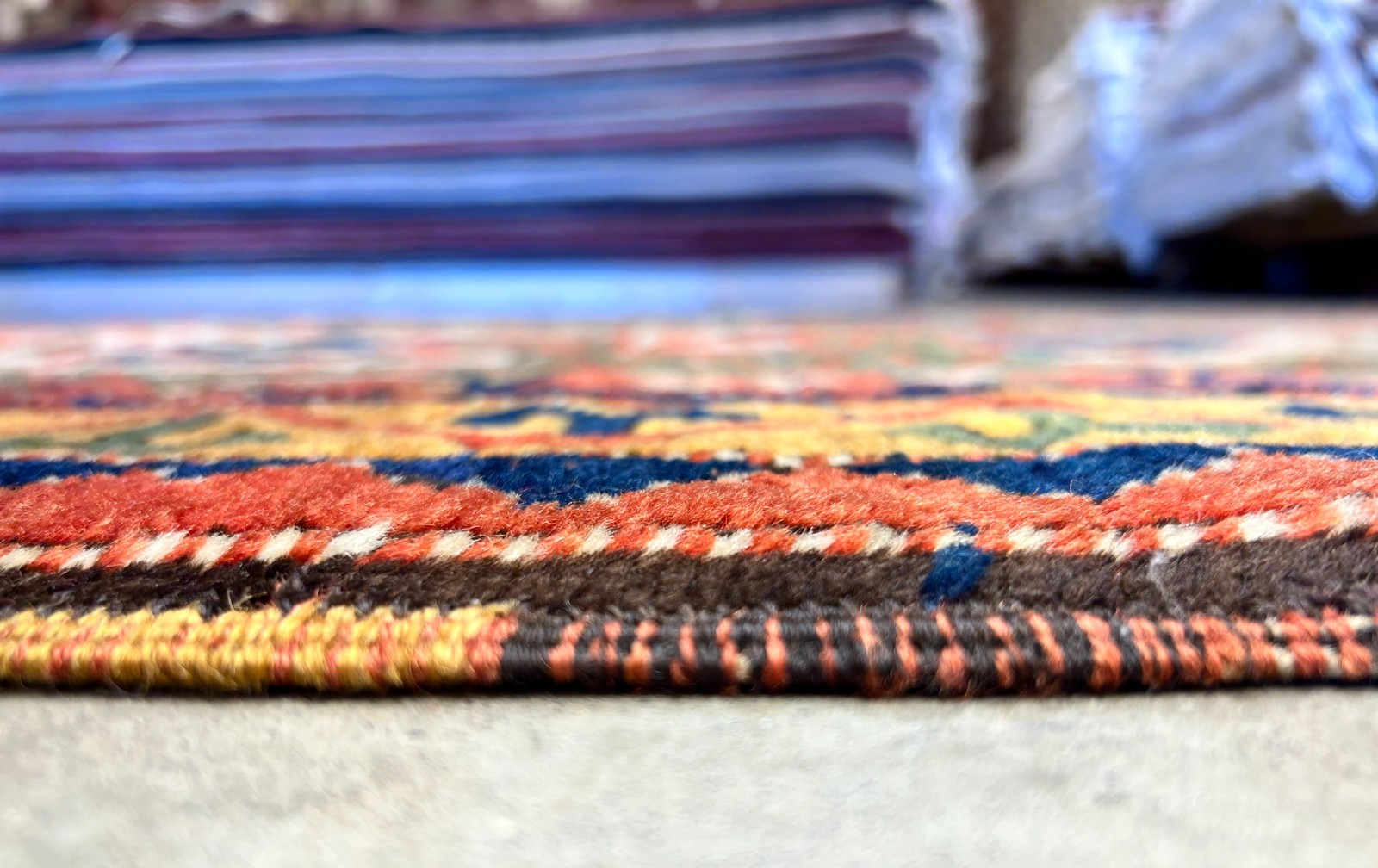 Collector Item -  3'4"x5'6" Antique Hand-Knotted 100% Wool Pile Kazak Rug